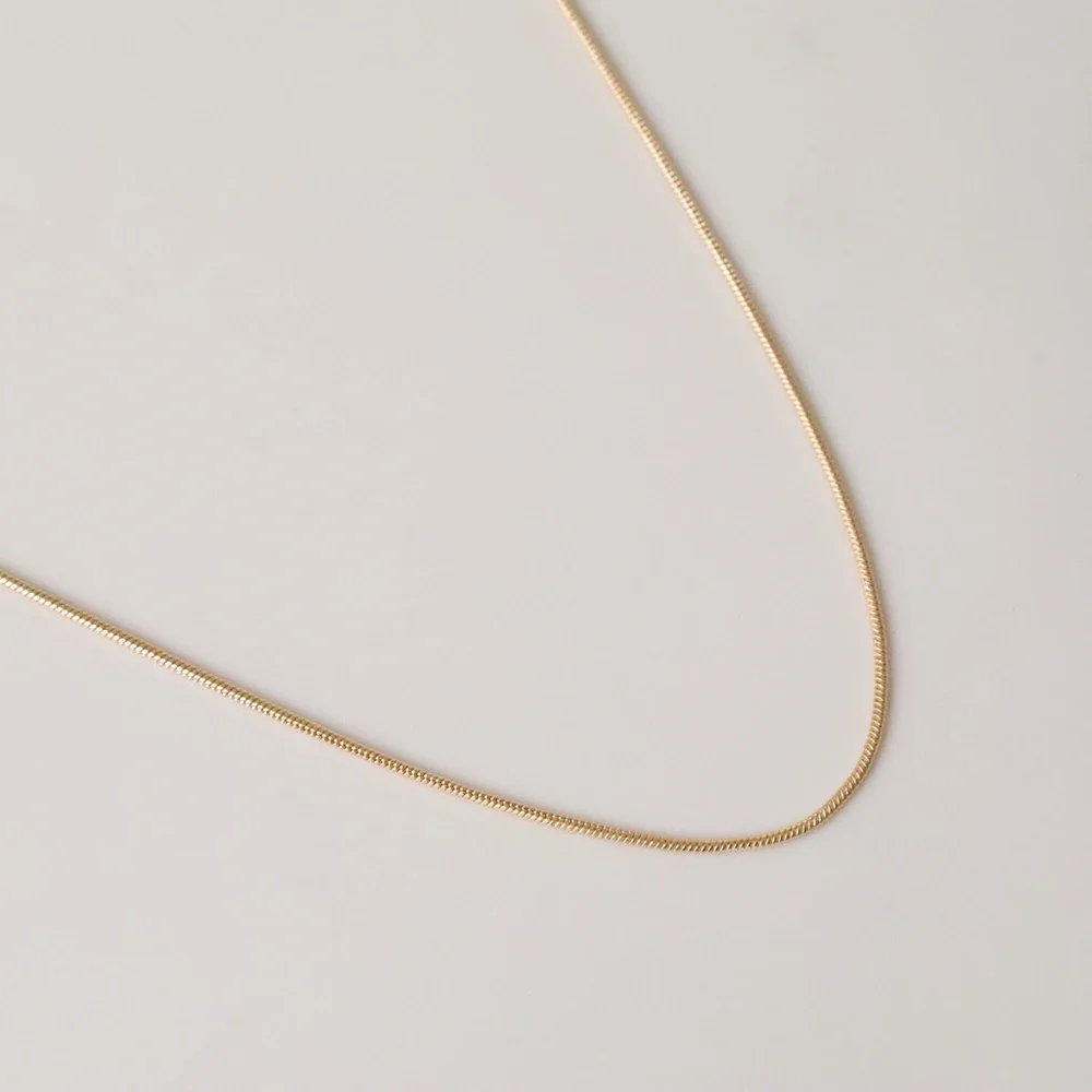 Thin Snake Chain | 18k Gold Filled - Picture 3 of 13